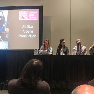 Kim on the All-Star Album Production panel AES NYC